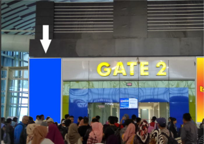 NEON BOX WALL GATE 2 KIRI SULTAN HASANUDDIN INTERNATIONAL AIRPORT