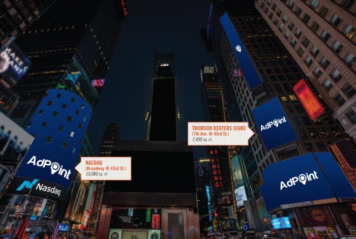 LED Nasdaq & Thomson Reuters (Digital Combo) Times Square